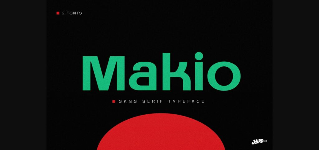 Makio Font Poster 3