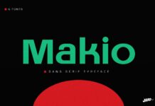 Makio Font Poster 1