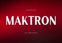 Maktron Font Poster 1