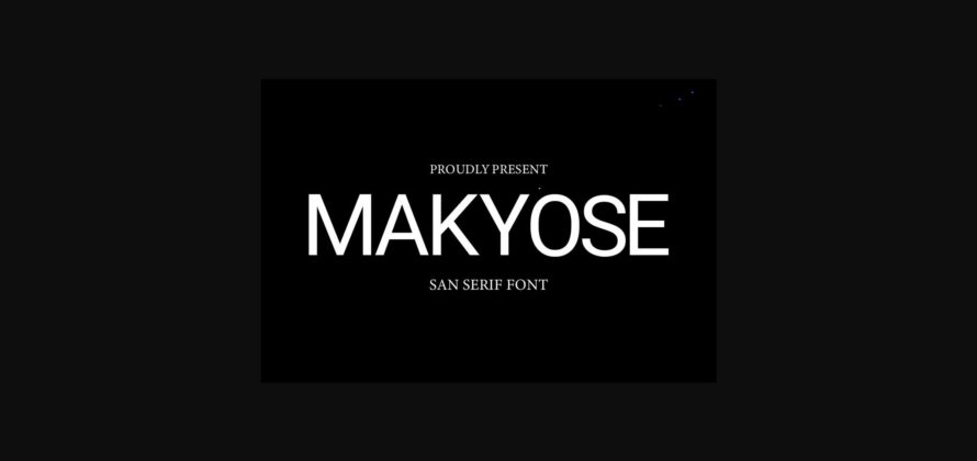 Makyose Font Poster 3