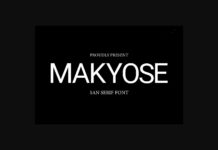 Makyose Font Poster 1