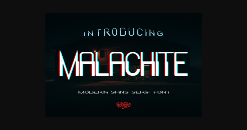 Malachite Font Poster 3