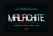 Malachite Font Poster 1
