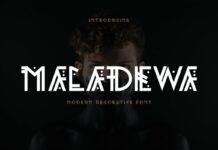 Maladewa - Display Decorative Font Poster 1