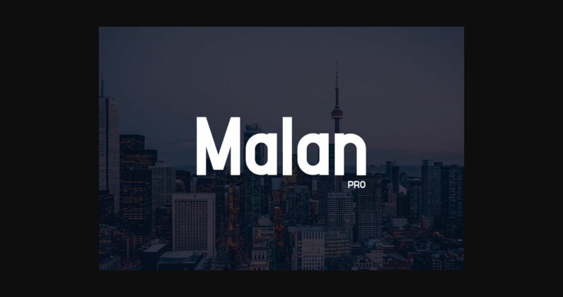 Malan Pro Font Poster 4