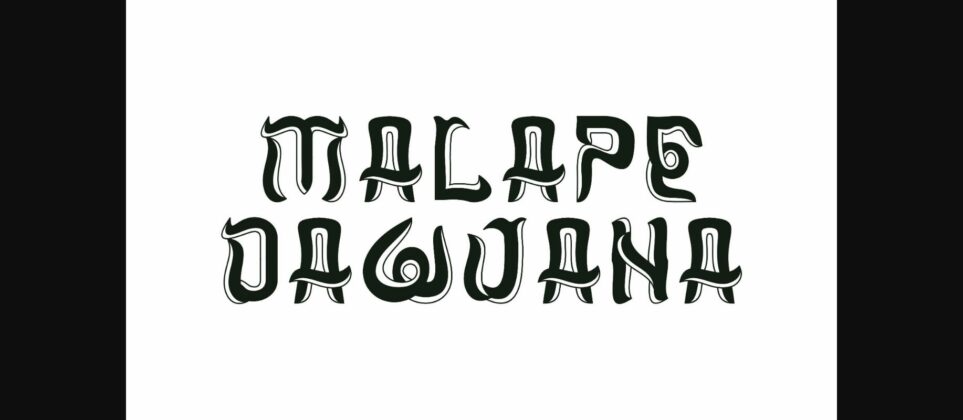 Malape Dawuana Font Poster 3