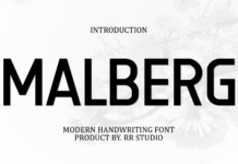 Malberg Font Poster 1