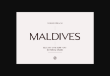 Maldives Font Poster 1