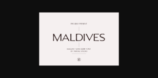 Maldives Font Poster 1