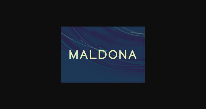 Maldona Font Poster 3