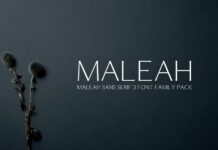 Maleah Font Poster 1