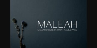 Maleah Font Poster 1