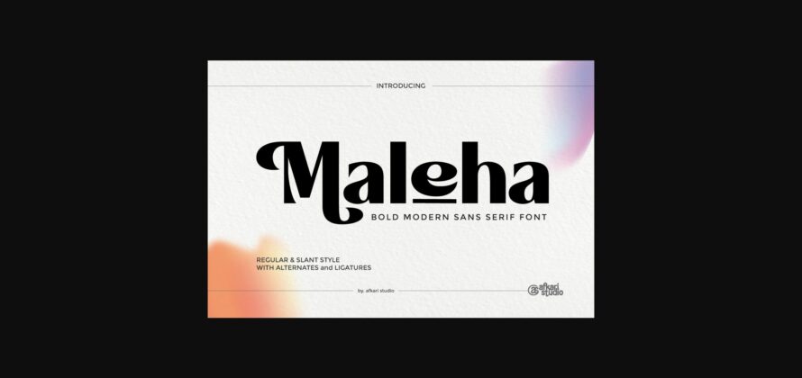 Maleha Font Poster 3