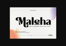 Maleha Font Poster 1