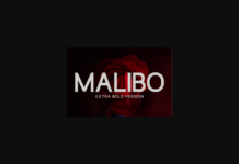 Malibo Extra Bold Font Poster 1
