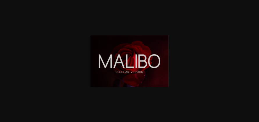 Malibo Regular Font Poster 3