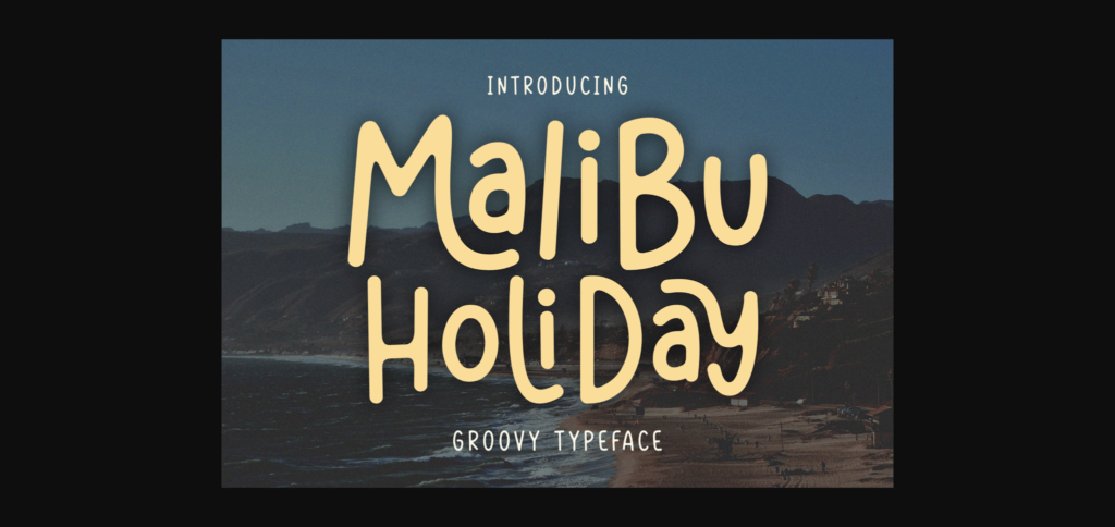 Malibu Holiday Font Poster 3