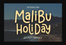 Malibu Holiday Font Poster 1