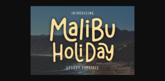 Malibu Holiday Font Poster 1