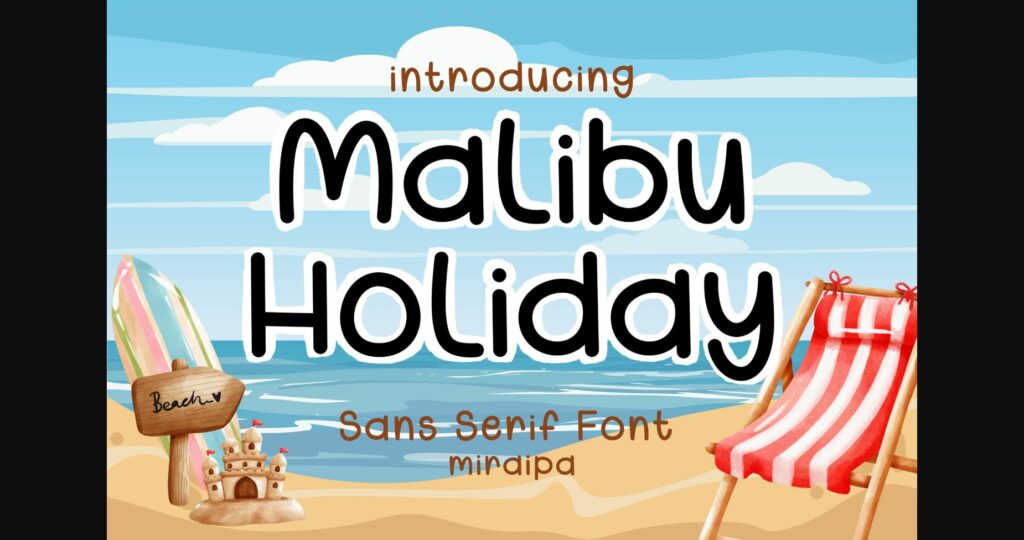 Malibu Holiday Font Poster 1