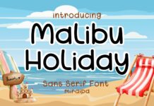 Malibu Holiday Font Poster 1