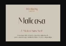 Malicasa Font Poster 1