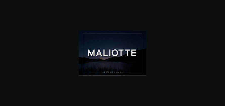 Maliotte Font Poster 3