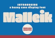 Malleik Font Poster 1