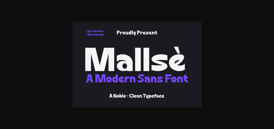 Mallse Font Poster 3