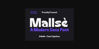 Mallse Font Poster 1