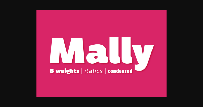 Mally Font Poster 3