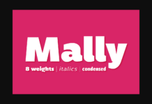 Mally Font Poster 1