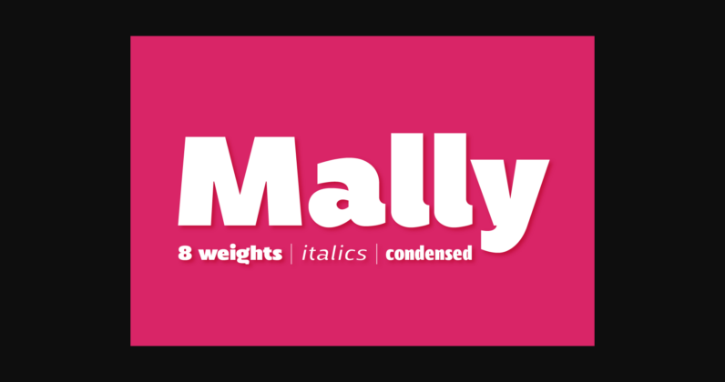 Mally Font Poster 1