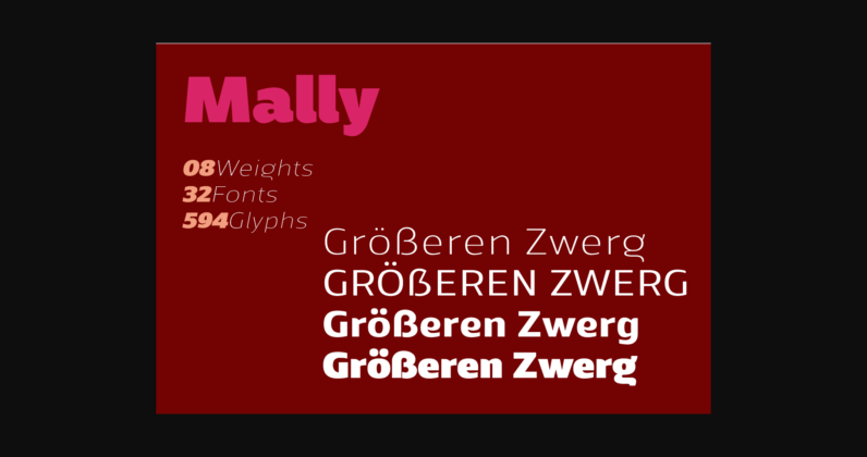 Mally Font Poster 7