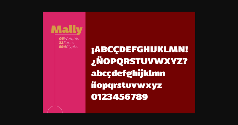 Mally Font Poster 9