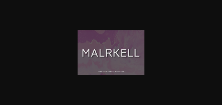 Malrkell Font Poster 3