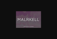 Malrkell Font Poster 1