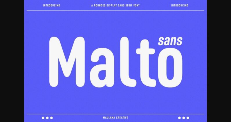 Malto Font Poster 3