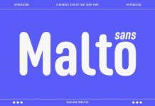 Malto Font Poster 1