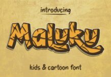 Maluku Font Poster 1