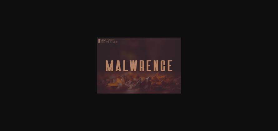 Malwrence Font Poster 3