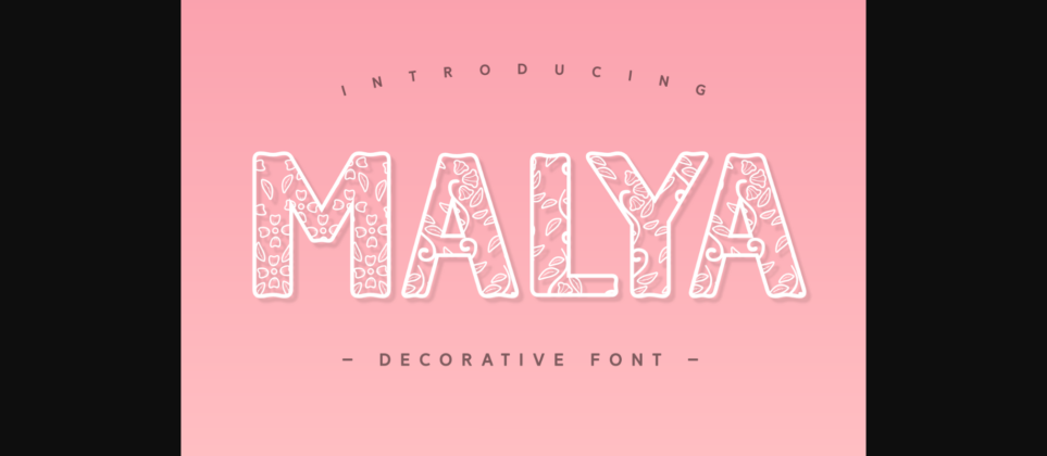 Malya Font Poster 3