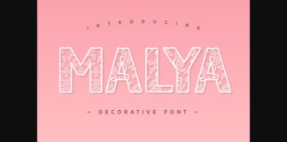 Malya Font Poster 1