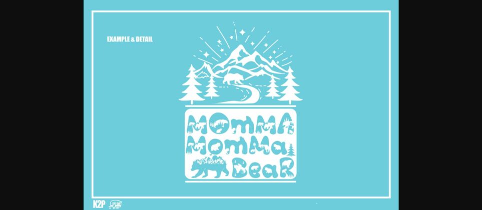 Mama Bear Font Poster 10