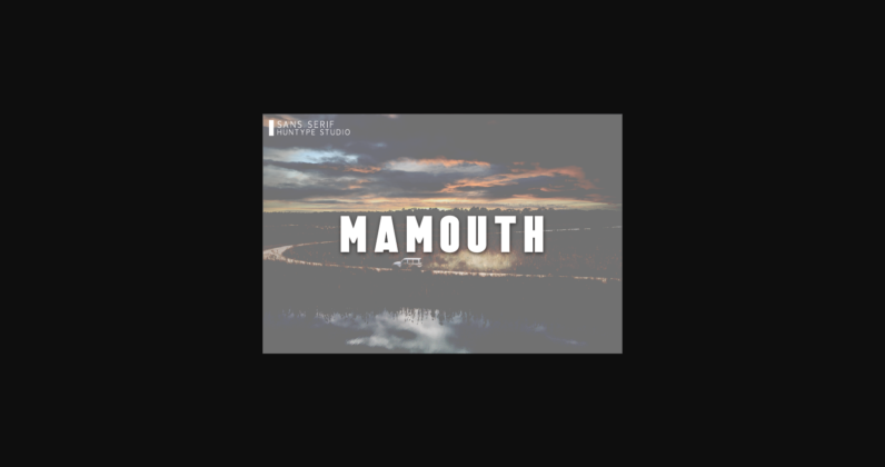 Mamouth Font Poster 3