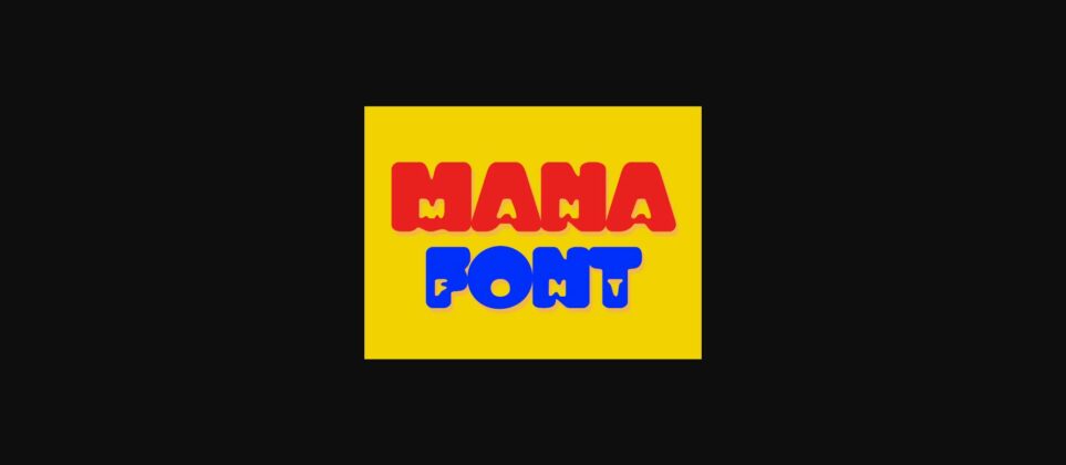 Mana Font Poster 3