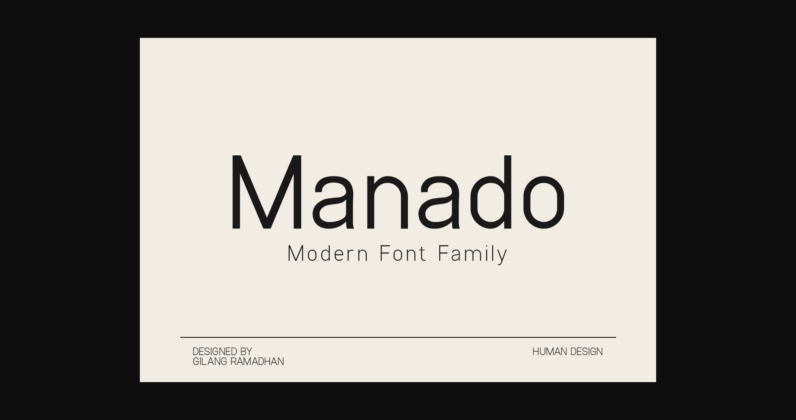 Manado Font Poster 3