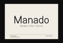 Manado Font Poster 1