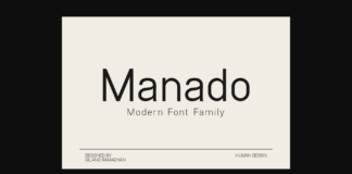 Manado Font Poster 1