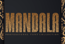 Mandala Font Poster 1